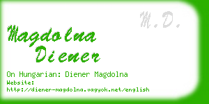 magdolna diener business card